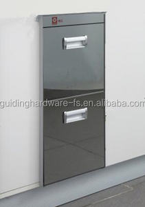 Accessoires d'armoires de <span class=keywords><strong>cuisine</strong></span> deux couches <span class=keywords><strong>face</strong></span> de bac à riz avec verre trempé-fermeture en douceur - Product Image 2