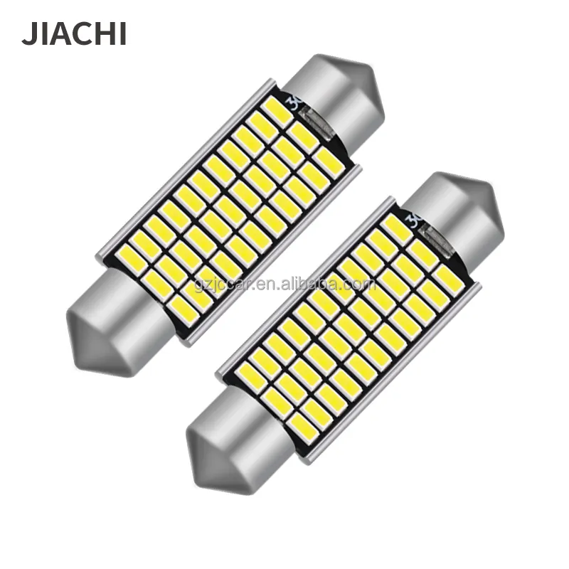 JIACHI C5W Светодиодные Лампы Canbus без ошибок 39 мм 30SMD 3014 лампы для освещения салона автомобиля или номерного знака светодиодные Ксеноновые белые 6000k-6500k