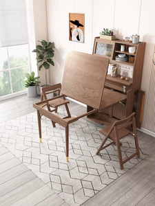 Mobile Salvaspazio Intelligente <span class=keywords><strong>da</strong></span> <span class=keywords><strong>Cucina</strong></span> Armadio Pieghevole e <span class=keywords><strong>Tavolo</strong></span> a Muro con Set <span class=keywords><strong>da</strong></span> Pranzo - Product Image 3