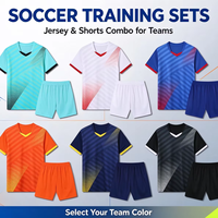 Ensemble maillot et short d'entraînement de football à manches courtes, uniforme d'équipe, kit de match de football