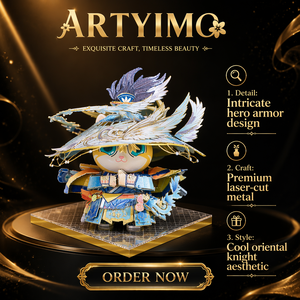 ชุดประกอบโมเดลโลหะ 3 มิติ Meow <span class=keywords><strong>Hero</strong></span> DIY ของเล่นเสริมทักษะ STEM ขายส่งจำนวนมาก รับผลิตตามสั่ง ของขวัญ ของตกแต่ง โรงงานผลิตโดยตรง OEM CE EN71 - Product Image 1