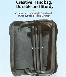 Tabouret de <span class=keywords><strong>camping</strong></span> pliable en tissu Oxford 600D, léger, portable, robuste, pieds en acier au carbone, capacité de 120 kg - Product Image 5