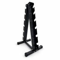 Support de rangement vertical pour haltères en acier thermolaqué, 6 paires, pour salle de sport à domicile et équipement de fitness commercial
