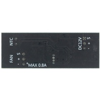 Module de réduction du bruit pour châssis d'ordinateur avec contrôleur de vitesse de ventilateur PWM 12V 0.8A DC à 2-3 fils, contrôle de température, NTC B 50K