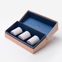 Umwelt freundliche benutzer definierte gelbe Kerze Verpackungs boxen Luxus für Champagner Logo-bedruckte Karton Geschenk box High-End Schwamm Liner