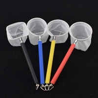 Vente chaude Rétractable En Acier Inoxydable Résille Poche En Plastique Crevettes Attraper Filet De Nettoyage pour Une Utilisation D'aquarium