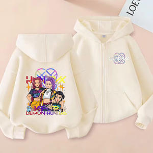 流行のKPopデーモンハンター韓国風プリントファッションユニセックスキッズジップアップパーカー秋冬カジュアルスウェットシャツ - Product Image 4