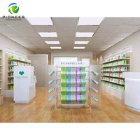 Pioneer — comptoir de magasin médical moderne, conception de comptoir de meubles et de pharmacie, présentoir de vente en gros
