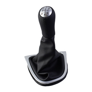 Renault Car Gear <b>Shift</b> <b>Knob</b> Leather 5-Speed Ergonomic With Dust Cover - Product Image 1