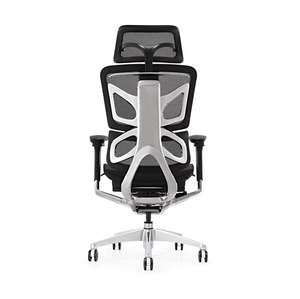 Chaise de réception de bureau ergonomique moderne avec appui-tête réglable, chaise d'ordinateur confortable avec dossier en maille - Product Image 2