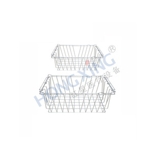 Red Star Iron Mesh Disinfection <b>Basket</b> <b>Large</b> And Small Hospital Household <b>Storage</b> <b>Basket</b> - Product Image 1