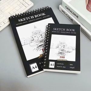 Cuaderno de Dibujo Espiral A4 para Estudiantes de Arte, Papel Grueso, Libre de Ácido, Pulpa de Madera Natural Blanca, Superficie Versátil para Acuarela, Venta al Por Mayor - Product Image 1