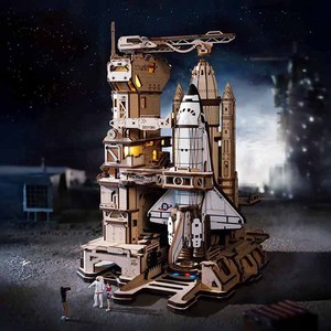 Robotime Rokr US Warehouse DIY Wood Crafts Gifts LKA02 <strong>Space</strong> Shuttle Model Kit 3D Wooden <strong>Puzzles</strong> - Product Image 5