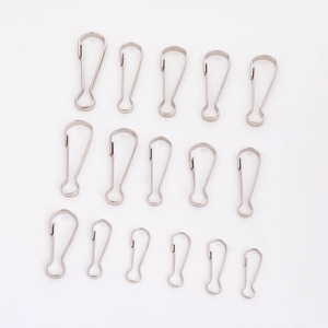 Hebilla de clip metálica con forma de 8, duradera, para joyería, cortinas, llaveros y accesorios - Product Image 2