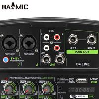 DAYMIC B4 LIVE Mini Console de Mixage Audio USB Professionnelle 4 6 Canaux pour DJ Diffusion Enregistrement