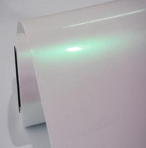 Film adhésif pour voiture, vinyle nacré changeant <span class=keywords><strong>de</strong></span> couleur, blanc aurora mat, effet brillant, avec technologie Air Release - Product Image 3