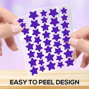 Parches Hidrocoloides para Granos en Forma de Estrella Pentagonal Coloridos, con Diseños Lindos, Impermeables, para el Cuidado de la Piel y Tratamiento de Imperfecciones - Product Image 4