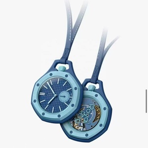 Montre de poche arc-en-ciel de haute qualité, personnalisée, nouveau style, co-marquage, pendentif pop art en biocéramique blanche, cadeau idéal - Product Image 6