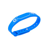 Pulsera RFID de Silicona Ajustable con Impresión a Todo Color, NFC 213 de 13.56mhz y Código QR