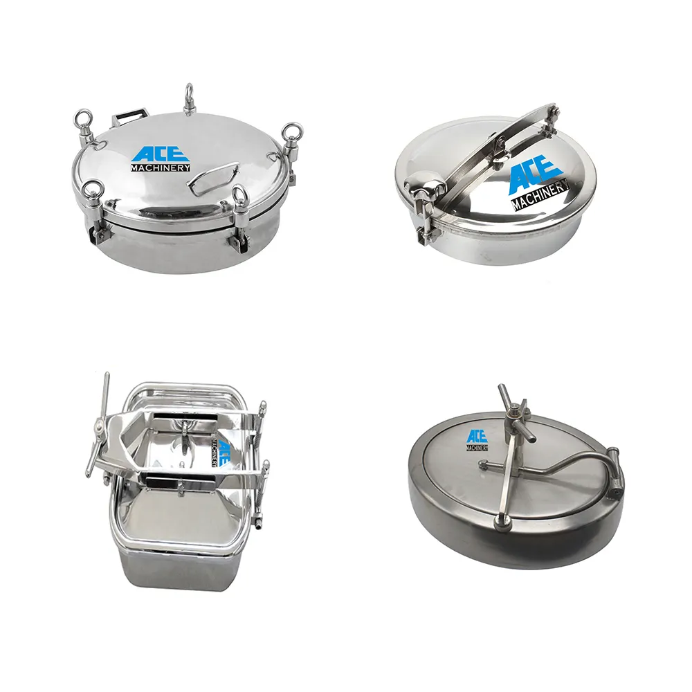 Заводская цена, бак из нержавеющей стали 304 316L, круглый люк, квадратный люк, крышка люка, санитарный люк, крышка люка