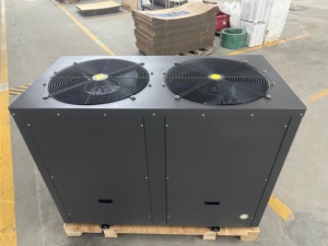 Two Size Options Matte Grey Air Source Heat <b>Pump</b> Reinforced Metallic Shell With Side Louvered Venting, Smart Staged Defrost - Product Image 5