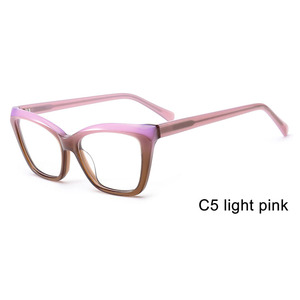 Phụ nữ Acetate Cat Eye photochromic photogrey khung quang học Chống ánh sáng màu xanh Eyewear photogrey Chống phản ánh Kính - Product Image 2