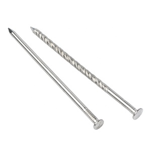 Clous en acier galvanisé pour béton, 4 pouces (100 mm), argentés, blancs ou noirs - Product Image 1