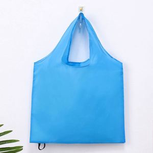 Custom Portable Polyester Storage <b>Bag</b> <b>Foldable</b> Shoulder Strap Supermarket Shopping Pouch Reusable Grocery <b>Bag</b> Cheap - Product Image 3