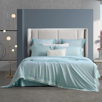 5 étoiles Hilton linge de lit 100% coton drap plat en gros solide housse de couette ensemble ensembles de literie d'hôtel