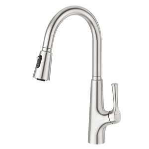 new multifunction <b>Brushed</b> Nickel Single Hole Pull Down 304 Stainless Steel Faucet Kitchen - Product Image 1