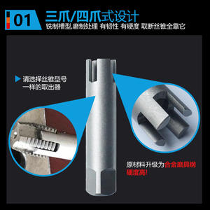 Outil d'extraction de robinets cassés portable pour retirer les robinets et les boulons Outil de démontage de vis - Product Image 4