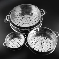 Vente en gros directe usine – Cuiseur vapeur multifonctionnel en acier inoxydable 304, 3 pièces, capacité 1-3L, compatible gaz et induction, pour cuisine et hôtellerie