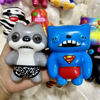 Jouet transfrontalier tendance en PU, Gadget anti-stress Squishy Monstre à dents, Poupée en sachet surprise, Mignon-étrange, Pétillant et original