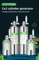 Kit générateur de CO2 pour aquarium en acier inoxydable avec diffuseur de pression, générateur de CO2 pour aquarium DIY