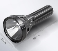 Camping Extérieur 30W Super Lumineux USB Rechargeable Forte Lumière Torche Portable Grande Taille LED Lampe de Poche avec Lanière