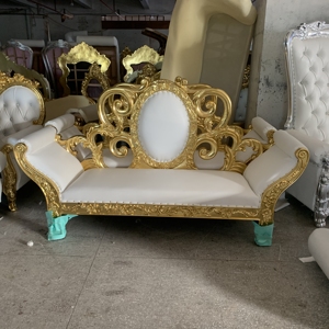 Trẻ em Ngai Vàng ghế bên trẻ em, màu trắng và vàng sự kiện đám cưới bên đồ nội thất khách sạn vua nhỏ Ngai Vàng Ghế cho trẻ em - Product Image 3