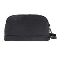 Tas Organizer kosmetik, tas pengatur perlengkapan mandi Digital Kosmetik lapisan ganda untuk perjalanan dan bisnis