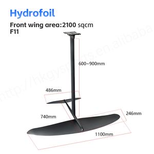 OEM Factory Popular Hydrofoil para deportes acuáticos grandes Surf 60-90cm Mast 2100sqcm Accesorio de mástil de fibra de carbono para principiantes - Product Image 3