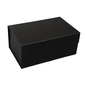 Boîtes d'emballage de t-shirt pour vêtements noirs, boîte de t-shirt pour vêtements