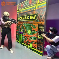 Conjunto Completo de Equipo Comercial de Laser Tag, Sistema de Chalecos y Pistolas para Juego de Combate en Vivo