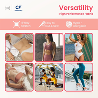 Lots de stock – Tissu uni en nylon et élasthanne extensible dans les quatre sens, couleur personnalisée, lisse, respirant et absorbant l'humidité, pour doublure de bikini et lingerie