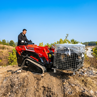 Chargeuse compacte sur chenilles Tovisen V1000 Mini avec moteur Kubota, chargeuse utilitaire compacte pour multiples accessoires