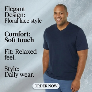 <span class=keywords><strong>T</strong></span>-shirt da uomo con logo personalizzato, scollo <span class=keywords><strong>a</strong></span> <span class=keywords><strong>V</strong></span>, manica corta, tinta unita, vestibilità ampia, taglie forti, oversize, casual, basic, per uso quotidiano e gruppi di squadra - Product Image 1
