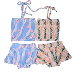 Conjunto de Pantalones Cortos con Volantes y Tirantes Ajustables con Estampado Personalizado, Spandex/Algodón Orgánico Antipilling, Conjuntos de Ropa para Bebés Niñas - Product Image 3
