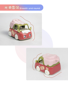 <b>PANDAS</b> Unisex Diecast Mini Alloy Truck Toy Sliding Food Truck Carton Car Popular Metal Children's Cars Toys <b>Gift</b> for Kids - Product Image 2