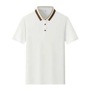 Camisa Polo de Manga Corta, Color Verde Sólido, Fibra de Poliéster, Uso Diario, Ropa de Trabajo - Product Image 3