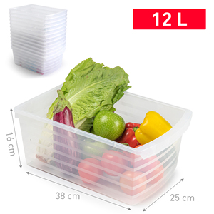 Contenitore Multiuso Danubio 12L in Plastica per Organizzazione Domestica, Durevole e Riutilizzabile, Colori Assortiti - Product Image 1