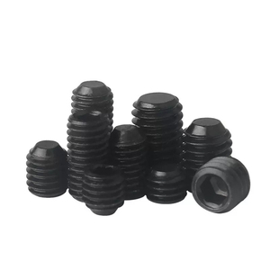 M3 <b>M4</b> M5 M6 M8 M10 DIN913 Grade 12.9 Black Oxide Steel Hex Grub Socket Set <b>Screws</b> with Flat Point - Product Image 5