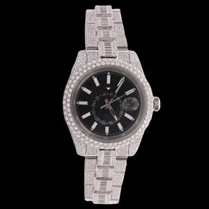 Best Quality Stylish Moissanite Diamond Quartz <b>Watch</b> Women Bracelet Style Crystal <b>Waterproof</b> <b>Watch</b> Available At Best Price - Product Image 5