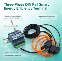 AMR Smart IOT Mètre industriel sans fil 3 phases Smart Digital CT Meter RS485 Modbus Energy Meter